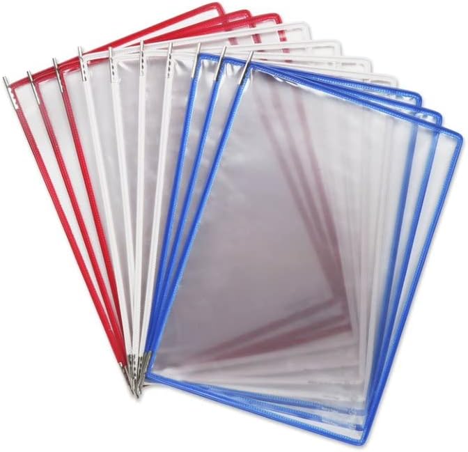 Tarifold DJOIS by - Wall Mount Reference System - Durable Steel Wire Frames - Letter-Size -10 Double-Sided Display Pockets - 20 Sheet Capacity - Adjustable Tabs - Made in France - National Flag: USA - Image 4